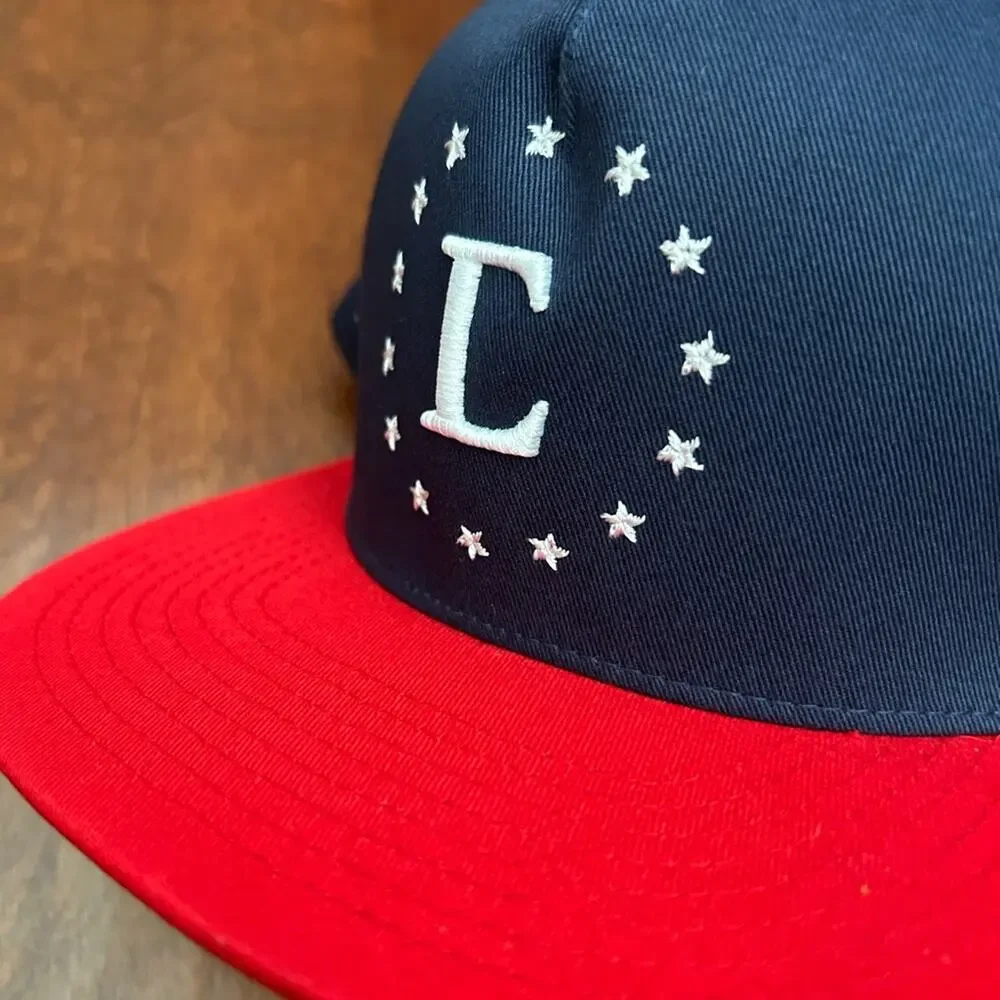Civil Regime Navy and Red Baseball Cap with White Embroidered Lettering, NWOT